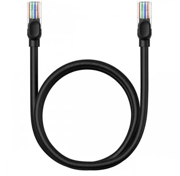 Кабель патч-корд RJ45 Baseus High Speed CAT5 Gigabit Ethernet Cable (Round Cable) 1m B00133206111-01 Black