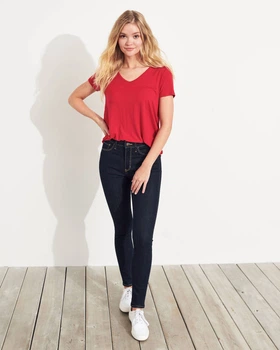Джинсы Super Skinny Hollister HC7112W W26L30 Темно-синий