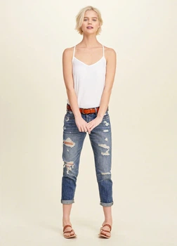 Джинсы Boyfriend Hollister HC1806W W24L25 Синий