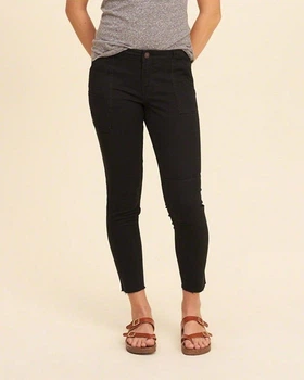 Джинсы Super Skinny Crop Hollister HC4520W W25L26 Черный
