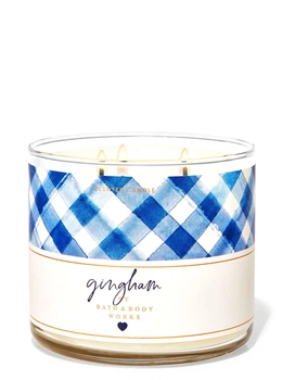 Свеча ароматическая Bath & Body Works GINGHAM BBW0087W 411 г Синий
