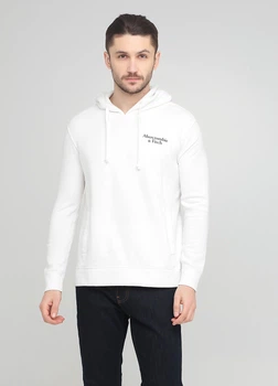 Худи мужское - худи Abercrombie & Fitch AF8058M XL Белый