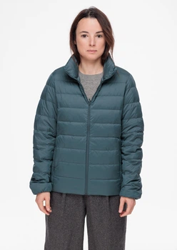 Куртка демисезонная - женская куртка Uniqlo UQ0326W S Зеленый