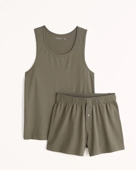 Пижама Abercrombie & Fitch AF9358M L Темно-коричневый