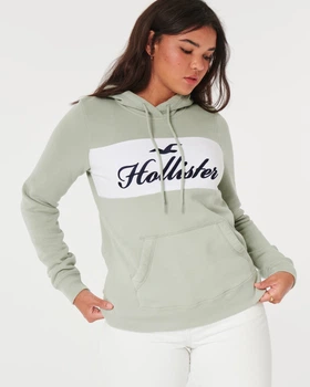 Женское худи - худи Hollister HC9768W S Светло-зеленый