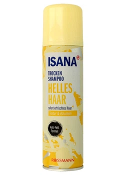 Сухий шампунь для світлого волосся Isana Helles Haar Textur&Volumen 200 мл