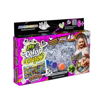 Пенал розмальовка "My color Clutch" Danko Toys CCL-01-01U (Сови)