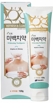 Зубная паста отбеливающая - Hanil Refresh & Clean Dental Clean Whitening Toothpaste 120g (1190937-24321601-2)