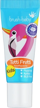 Дитяча зубна паста "Tutti Frutti", 3-6 років - Brush-Baby Toothpaste (міні) 12ml (1225784-247751163-2)