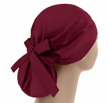 Медична шапочка жіноча PonyTopHat універсальна Бордова