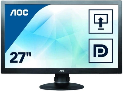 Монітор AOC E2770PQU чорний (27" TN/1920x1080/16:9/250кд/м2) (03-AO-27-E2770-TN-A) Refurbished