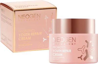 Відновлюючий крем для обличчя Neogen Dermalogy Probiotics Youth Repair Cream З пробіотиками та пептидами 50 г (8809653242971)