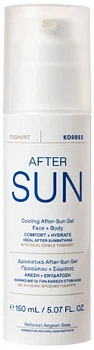 Охолоджуючий гель для обличчя та тіла після засмаги - Korres Yoghurt Cooling After Sun Gel Face & Body 150ml (915222-16706743)