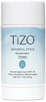 Стік для обличчя мінеральний, сонцезахисний з відтінком - TiZO Mineral Stick Tinted SPF 45 30g (1373186-17808425)