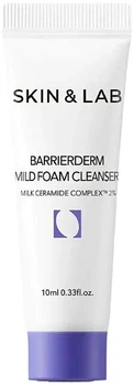 Мягкая барьерная пенка для умывания с керамидами - Skin&Lab Barrierderm Mild Foam Cleanser (мини) 10ml (1363109-15186426)
