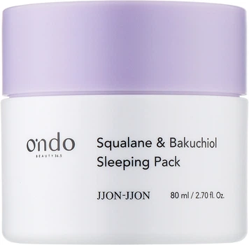 Нічна маска для обличчя з бакучіолом та скваланом - Ondo Beauty 36.5 Squalane & Bakuchiol Sleeping Pack 80ml (нічний) (1063715-138996)