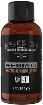 Олія перед голінням з екстрактом сандалового дерева Razor MD Pre Shave Oil Essential Sandalwood 56g (1326140-6949108)
