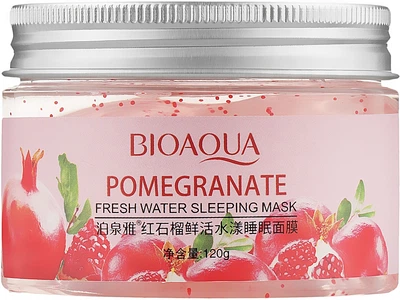 Минеральная ночная маска с экстрактом граната и гиалуроновой кислотой - Bioaqua Pomegranate Mineral Sleep Mask 120g (921842-119377)