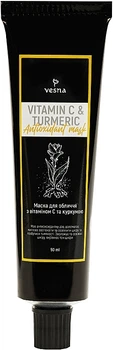 Маска для обличчя з вітаміном C та куркумою - Vesna Vitamin З And Turmeric Antioxidant Mask 50ml (1371000-17965481)