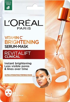 Тканевая маска для придания сиянию коже лица - L'Oreal Paris Revitalift Vitamin C 26g (1243549-135034)