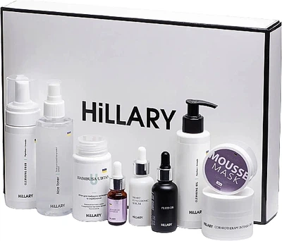 Набор для ухода за сухой и чувствительной кожей, 9 продуктов - Hillary Perfect 9 (1273040-139078)
