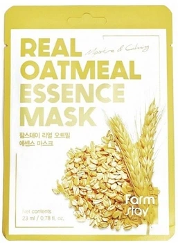 Тканинна маска для обличчя з екстрактом вівса - FarmStay Real Oatmeal Essence Mask 23ml (1206419-135044)