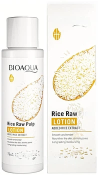 Увлажняющий смягчающий тонер для лица с ферментированным рисом - Bioaqua Rice Raw Pulp Toner 120ml (1392340-22574580)