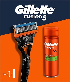 Набор - Gillete Fusion 5 (sh/gel/200ml + razor/1pcs) (1252786-137544)