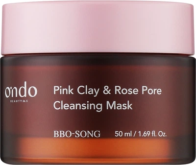 Очищувальна маска з рожевою глиною й трояндою - Ondo Beauty 36.5 Pink Clay & Rose Pore Cleansing Mask 50ml (глиняна) (1063726-138928)