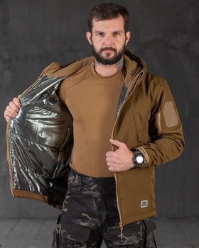 Тактическая зимняя куртка SoftShell Omni-Heat 4XL койот (89667)