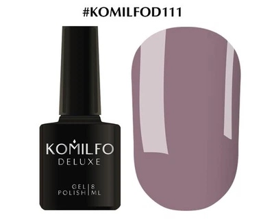 Гель-лак KOMILFO Deluxe Series №D111 (світлий сіро-фіолетовий) 8 мл