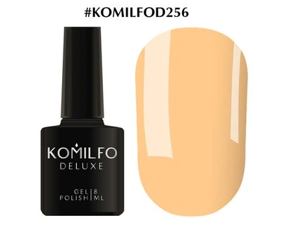Гель-лак KOMILFO Deluxe Series №D256 (пастельно-помаранчевий) 8 мл
