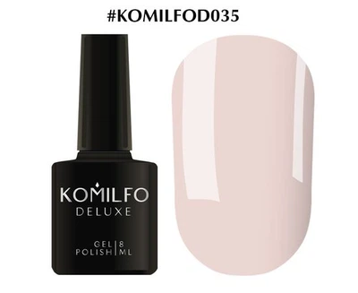 Гель-лак KOMILFO Deluxe Series №D035 (світлий сіро-ліловий) 8 мл