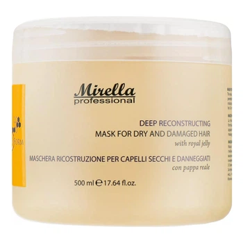 Маска для сухого та пошкодженого волосся з маточним молочком Mirella Professional Bee Form Reconstructing Mask, 500 мл