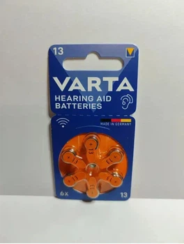 Батарейки Varta Hearing Aid 13 PR48 ZA13 для слуховых аппаратов