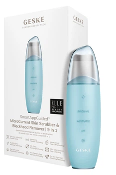 Мікрострумовий скрабер для шкіри та усунення чорних точок GESKE MicroCurrent Skin Scrubber&Blackhead Remover 9в1 turquoise