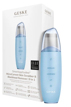 Мікрострумовий скрабер для шкіри та усунення чорних точок GESKE MicroCurrent Skin Scrubber&Blackhead Remover 9в1 aquamarine