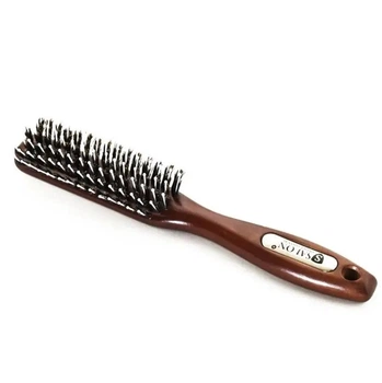 Расческа-щетка Salon Professional малая комбинированная 4762CLB дерево+натуральный ворс