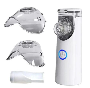 Інгалятор Mesh Nebulizer YM-252 100 KHZ Небулайзер Портативний ультразвуковий для дітей та дорослих ручний з насадками Сірий