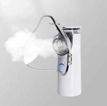 Інгалятор Mesh Nebulizer YM-252 100 KHZ Небулайзер Портативний ультразвуковий для дітей та дорослих ручний з насадками Сірий