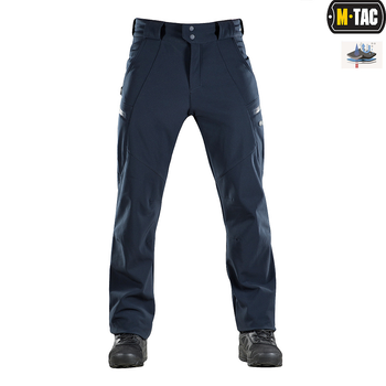 Штани M-Tac Soft Shell Winter Dark Navy Blue M