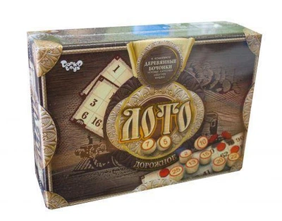 Настольная игра Danko Toys Лото Дорожное с деревянными бочонками DTG51