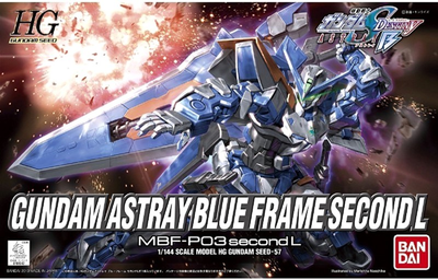 Модель для складання Bandai High Grade 1:144 Gundam Astray Blue Frame Second L (4573102556011)