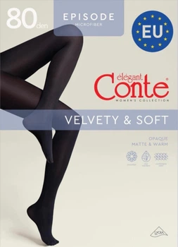 Жіночі колготи Conte Epizode 80 80 ден розмір 3 колір Чорний