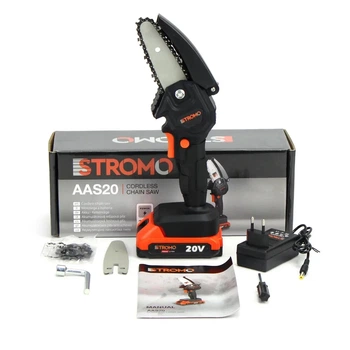 Аккумуляторная пила Stromo AAS20 + 2 шины, 2 цепи