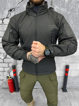 Тактическая куртка Soft Shell с флисовой подкладкой Gray XL