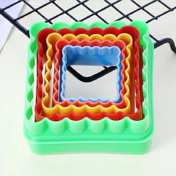 Формочки фигурные для печенья "Square" 5шт/наб 7*3.5см Home R97323