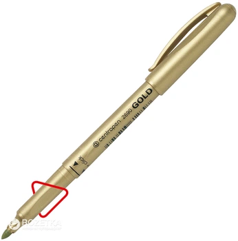 Набор маркеров для декоративных работ Centropen Gold 2690 Золотой 1.5-3 мм 10 шт (8595013612897)