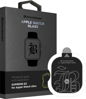 Захисне скло ArmorStandart Supreme Black Icon для Apple Watch Ultra 49 mm Black (ARM77073)