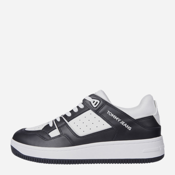 Sneakersy męskie do kostki Tommy Hilfiger EM0EM01464-BDS 42 Czarny/Biały (8720637382370)